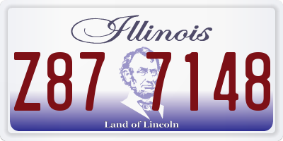IL license plate Z877148