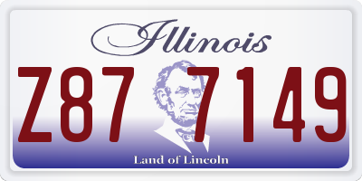 IL license plate Z877149