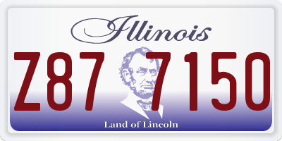 IL license plate Z877150