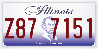 IL license plate Z877151