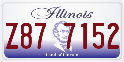 IL license plate Z877152
