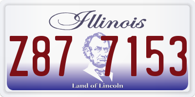 IL license plate Z877153