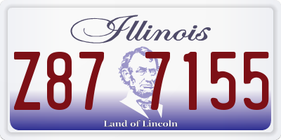 IL license plate Z877155