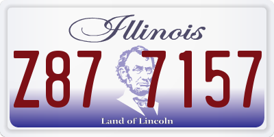 IL license plate Z877157