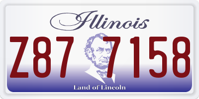 IL license plate Z877158