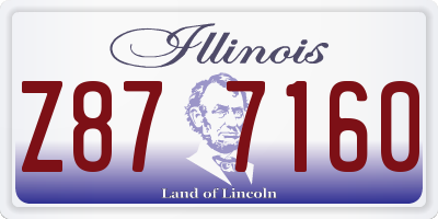 IL license plate Z877160