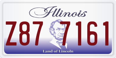 IL license plate Z877161