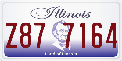 IL license plate Z877164