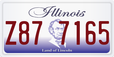 IL license plate Z877165