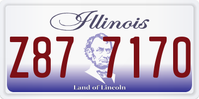 IL license plate Z877170