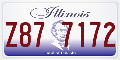 IL license plate Z877172