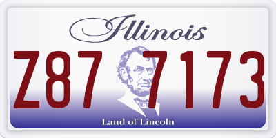 IL license plate Z877173