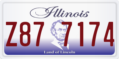 IL license plate Z877174