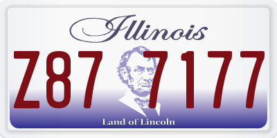 IL license plate Z877177