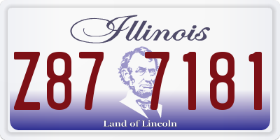 IL license plate Z877181