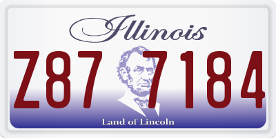 IL license plate Z877184