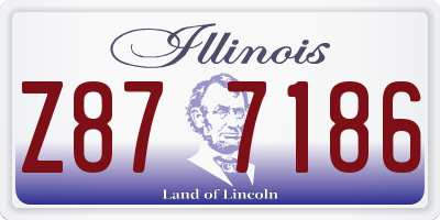 IL license plate Z877186