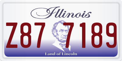 IL license plate Z877189