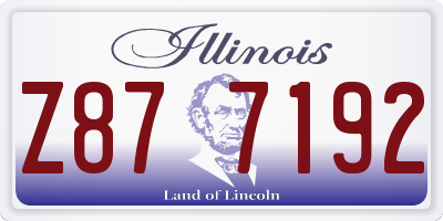IL license plate Z877192