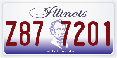 IL license plate Z877201