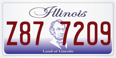 IL license plate Z877209