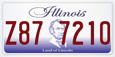 IL license plate Z877210
