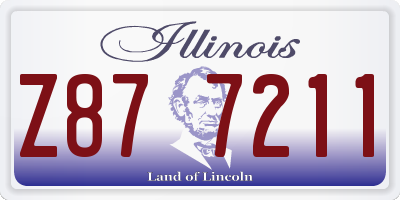 IL license plate Z877211