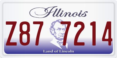 IL license plate Z877214