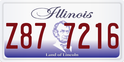 IL license plate Z877216