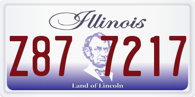 IL license plate Z877217