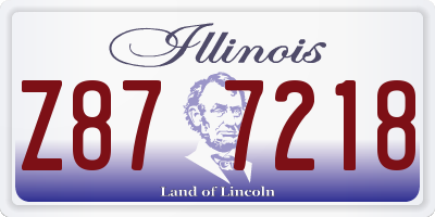 IL license plate Z877218
