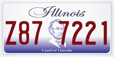 IL license plate Z877221