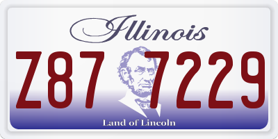 IL license plate Z877229