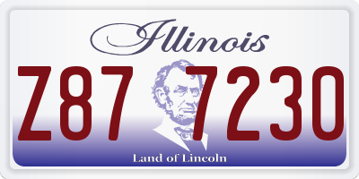 IL license plate Z877230