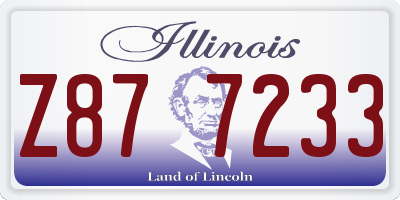 IL license plate Z877233