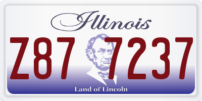 IL license plate Z877237