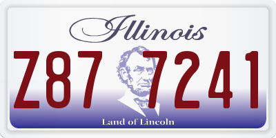IL license plate Z877241