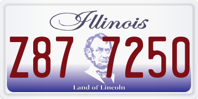 IL license plate Z877250