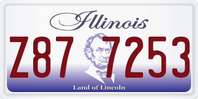 IL license plate Z877253