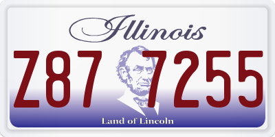 IL license plate Z877255