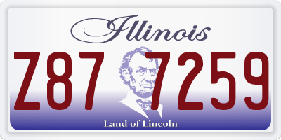 IL license plate Z877259