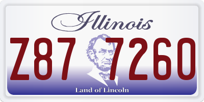 IL license plate Z877260