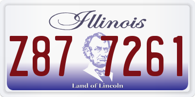 IL license plate Z877261