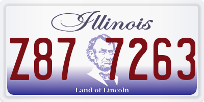 IL license plate Z877263