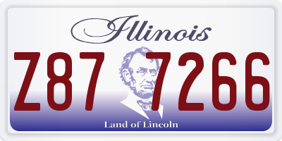 IL license plate Z877266