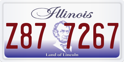 IL license plate Z877267