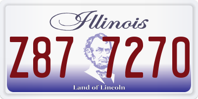 IL license plate Z877270