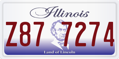 IL license plate Z877274