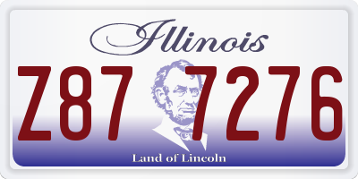 IL license plate Z877276