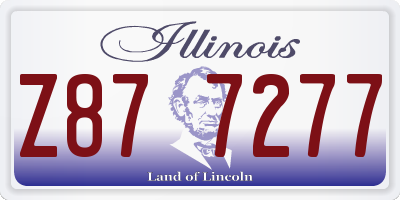 IL license plate Z877277